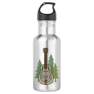Steel Dobro Forest – Rustic Music Lover Art 532 Ml Water Bottle