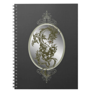 Steel Dragon Spiral Notebook