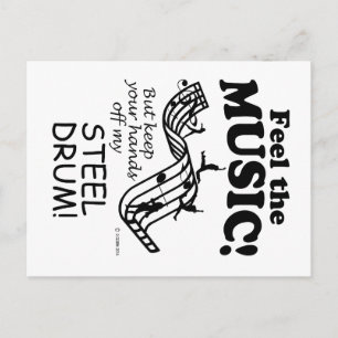 Steel Drum Feel The Music Postcard