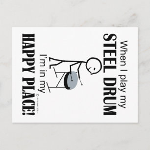 Steel Drum Happy Place Postcard