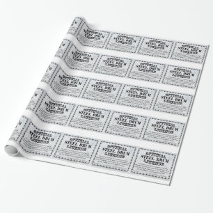 Steel Drum License Wrapping Paper
