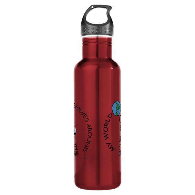 Steel Drum - World Revolves Around 710 Ml Water Bottle (Front)