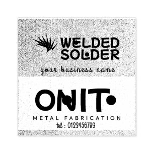 Steel Fabricators & Welding Rubber Stamp