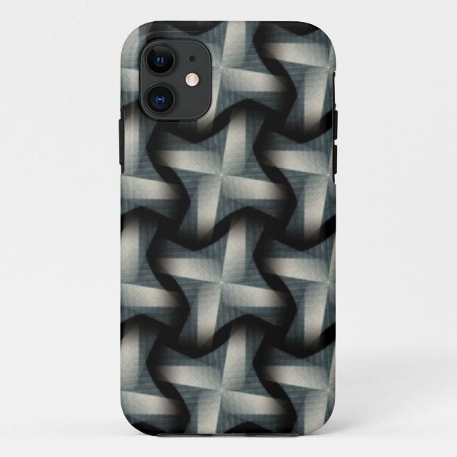 Steel Fan Breeze Abstract Weave Pattern Case-Mate iPhone Case (Back)
