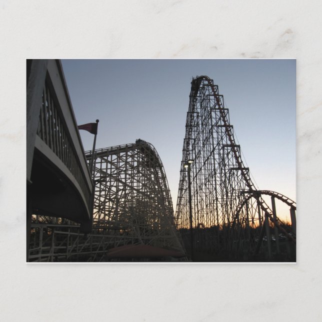 Steel Force and Thunderhawk Dorney Park Postcard (Front)