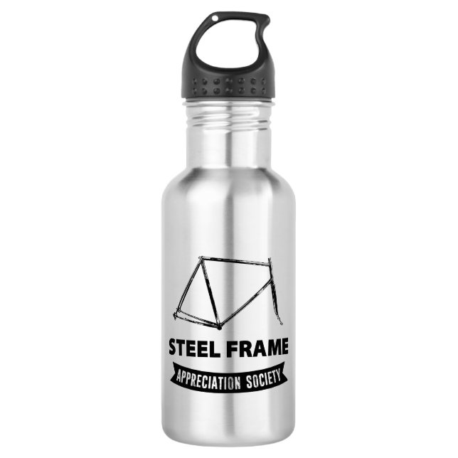 Steel Frame Bike Appreciation Society 532 Ml Water Bottle (Front)