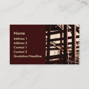 Steel Frame Construction Business Card