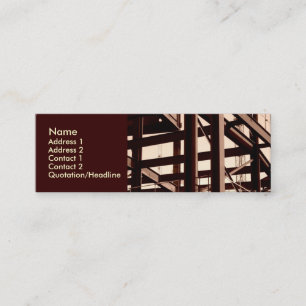 Steel Frame Construction Mini Business Card