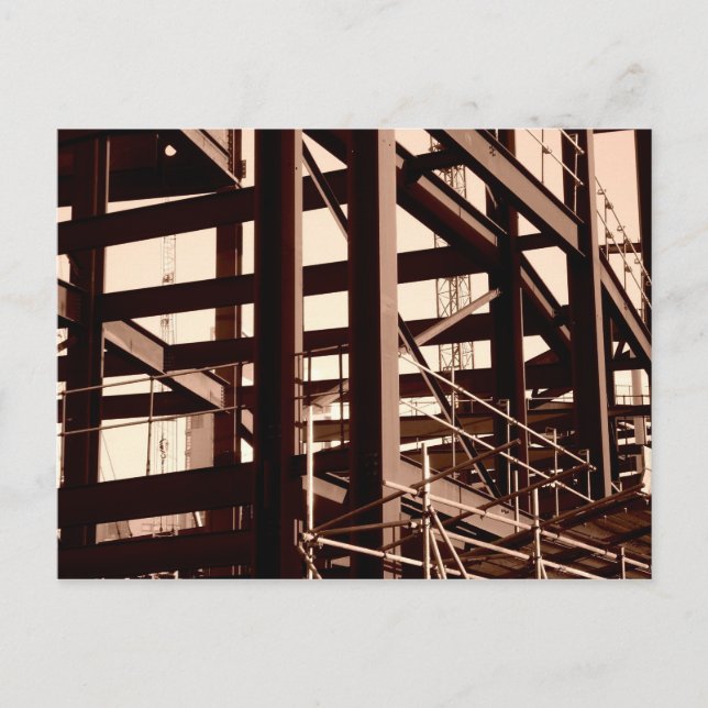 Steel Frame Construction Postcard (Front)