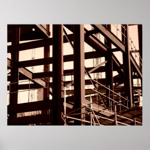 Steel Frame Construction Poster