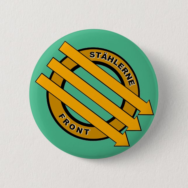 "steel front" blog 6 cm round badge (Front)