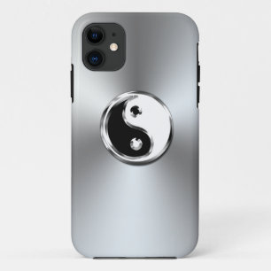 Steel Gradient Graphic Yin-Yang Symbol iPhone 11 Case