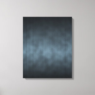 Steel Grey Gothic Ombre Background Art Canvas Print