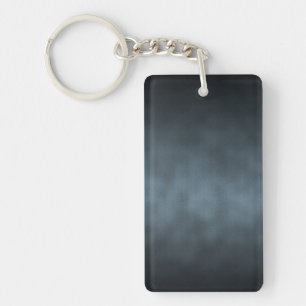 Steel Grey Gothic Ombre Background Art Key Ring
