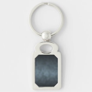 Steel Grey Gothic Ombre Background Art Key Ring