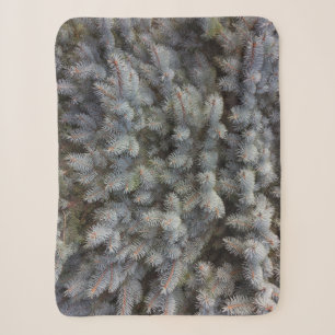 Steel, grey, green and blue spruce classy sherpa blanket