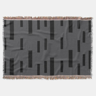 Steel Grey Ink Throw Blanket