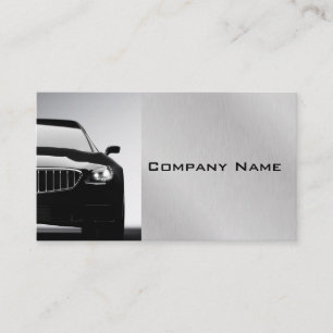 Steel Grey Stylish Automotive Professional Busines Business Card
