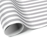 Steel Grey | White Stripe Wrapping Paper<br><div class="desc">This classic stripe gift wrapping paper is perfect for your gifting needs! Wrap a birthday gift, baby shower gift, bridal shower gift, wedding gift, or gift for any other special occasion. It's also a wonderful choice for wrapping paper crafts : wrapping paper envelopes, wrapping paper bunting, wrapping streamers or wrapping...</div>