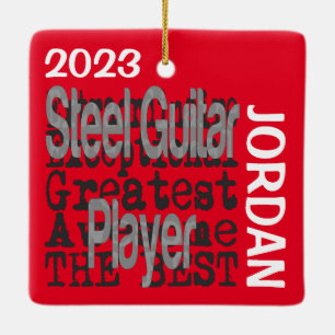 Steel Guitar Player Extraordinaire CUSTOM Ceramic Ornament