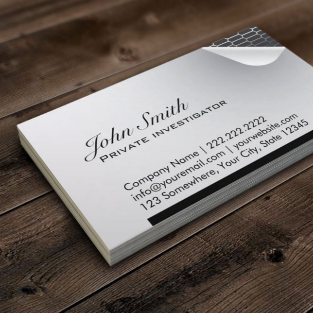 Steel Inside Investigator Business Card (Creator Uploaded)