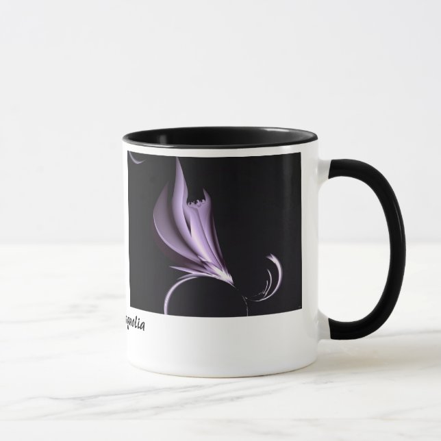 Steel Magnolia Abstract  Coffee Mug (Right)