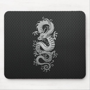 Steel Mesh Chinese Dragon Mouse Mat