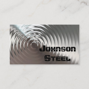 Steel Metal Business Cards