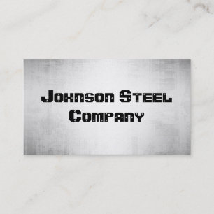 Steel Metal Business Cards