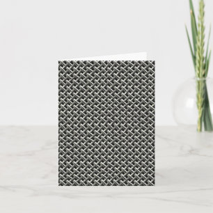 Steel Metal Mesh Pattern (faux) Card
