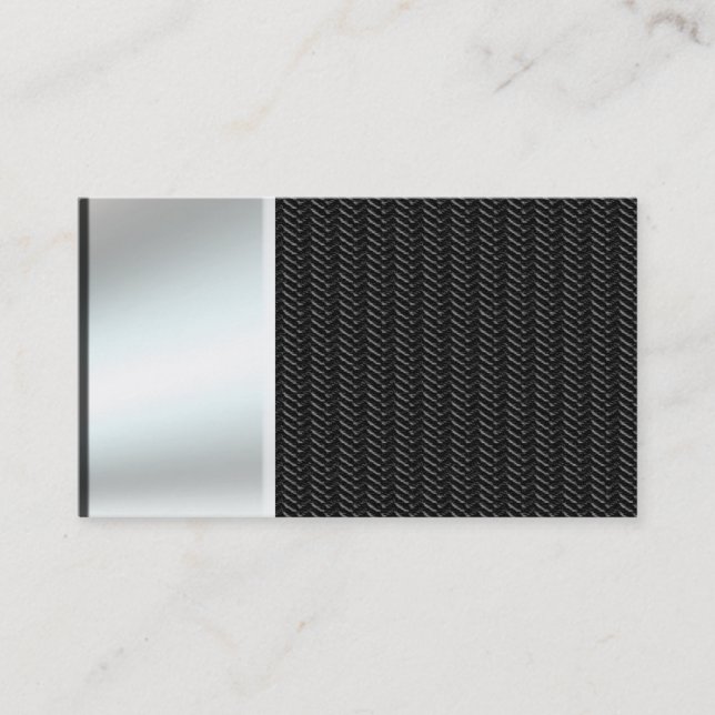 Steel Metal On Carbon Fibre Business Cards (Front)
