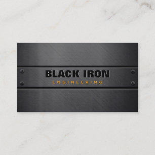 Steel Metal Plate TextureEngineering Business Card