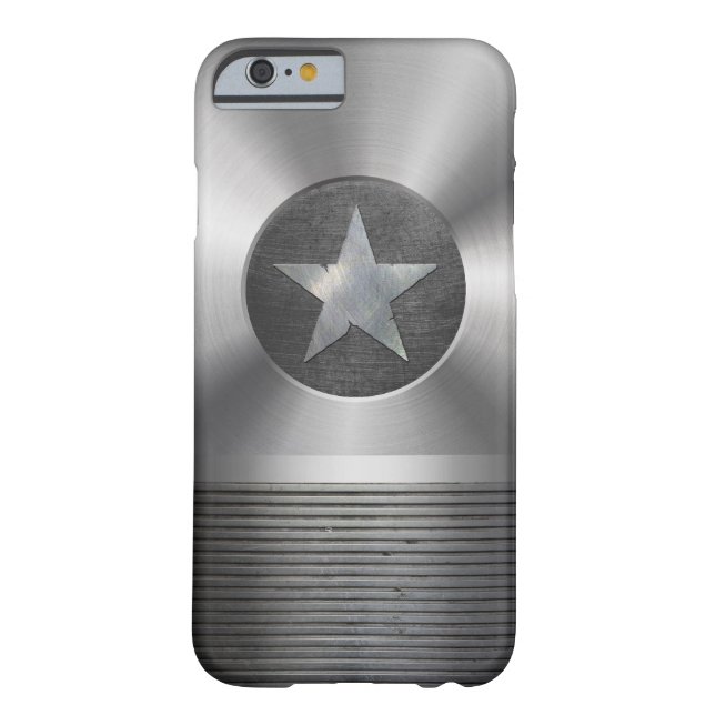 Steel & Metal Superhero Star Shield Case-Mate iPhone Case (Back)
