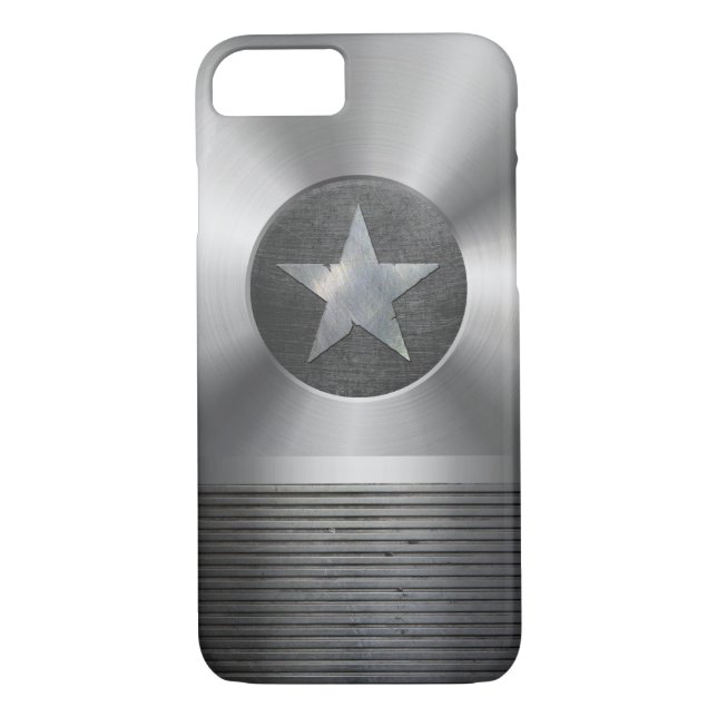 Steel & Metal Superhero Star Shield Case-Mate iPhone Case (Back)