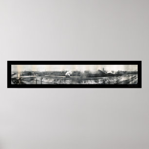 Steel Mills Gary IN Photo 1912 Poster