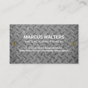 Steel Pattern Metal Screws Business Card