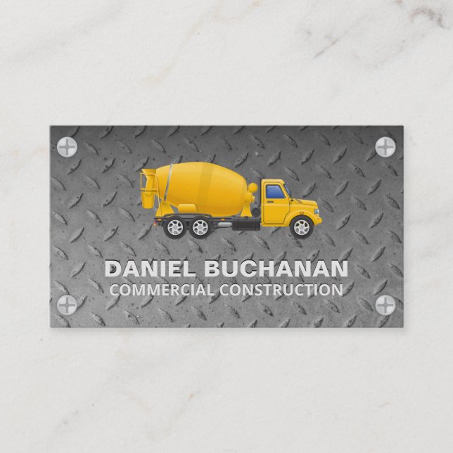 Steel Pattern | Metal Screws | Wrenches Business C Card (Front)
