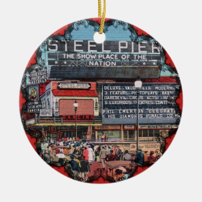 Steel Pier - Atlantic City Victorian Ornament (Front)