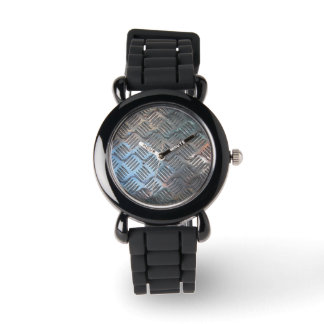 Steel Plate Pattern Watch