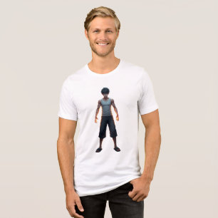Steel Stance   Full-Body Anime Warrior Front Shirt