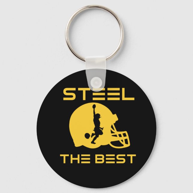 Steel The Best Key Ring (Front)