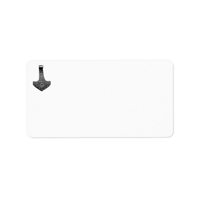 Steel Thor's Hammer address labels (Front)
