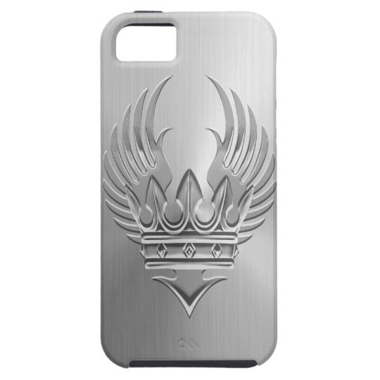Steel Winged Crown iPhone 5 Covers