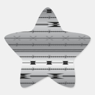 Steel Wires Star Sticker