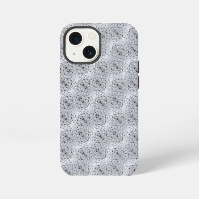 Steel with water drops pattern iPhone case (Back)
