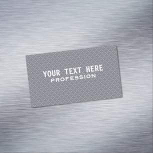 Steel with water drops pattern 	Magnetic business card