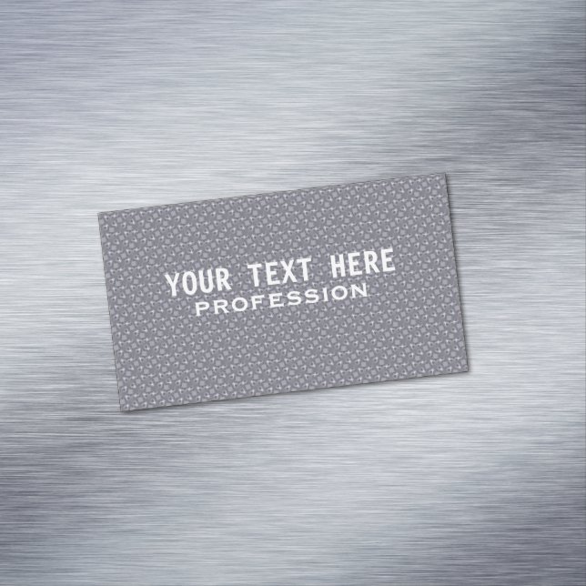 Steel with water drops pattern 	Magnetic business card (In Situ)