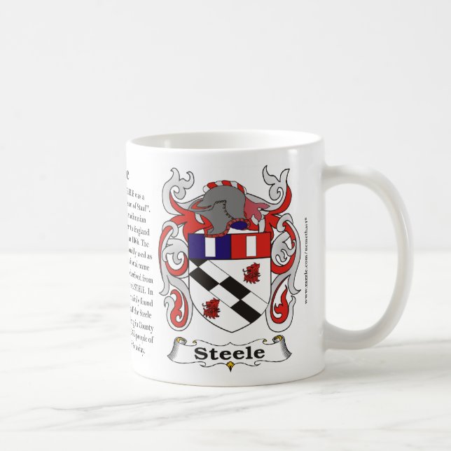 Steele Family Coat of Arms Mug (Right)