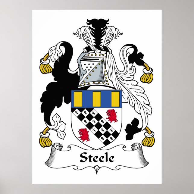Steele Family Crest Poster (Front)