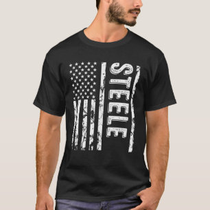 Steele Last Name Funny Surname Team Steele Family T-Shirt
